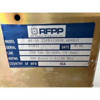 RFPP 7510313010 RF-5S RF Generator